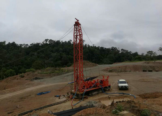 TRUCK MOUNTED WATER WELL DRILLING RIG TOP HEAD DRIVE  USE MUD AND DTH HAMMER