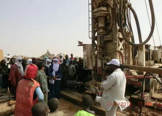 TRUCK MOUNTED WATER WELL DRILLING RIG TOP HEAD DRIVE  USE MUD AND DTH HAMMER